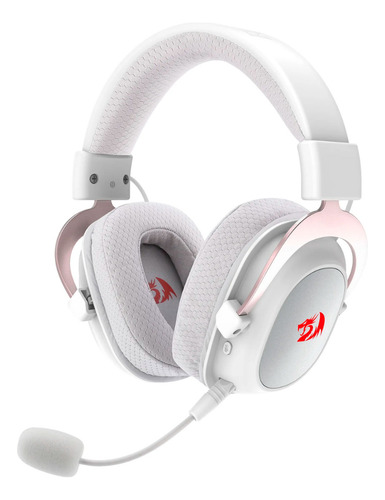 Fone De Ouvido Headset Gamer Zeus Pro H510w Sem Fio Branco