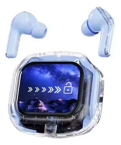 Auriculares Air Max Ultra Pro Cristal - Sonido Premium Celeste