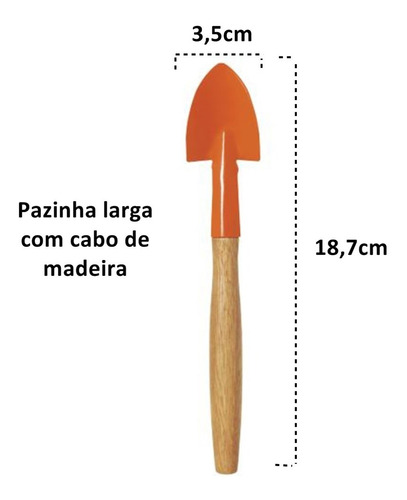 Conjunto Jardinagem Tramontina 5 Peças Pequenos Vasos + Luva