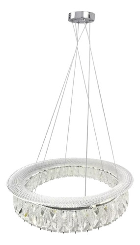 Candil Led Lámpara Colgante Techo Cristal 96w Lt02101 T3473