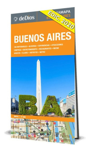 Libro - Guía Mapa De Buenos Aires. De Dios Guías De Viaje.