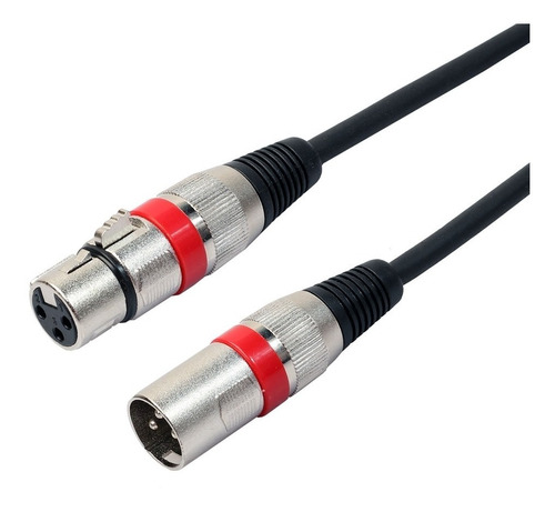 Cable Xlr Macho A Xlr Hembra De 3 Mts Para Microfonos Y Mas