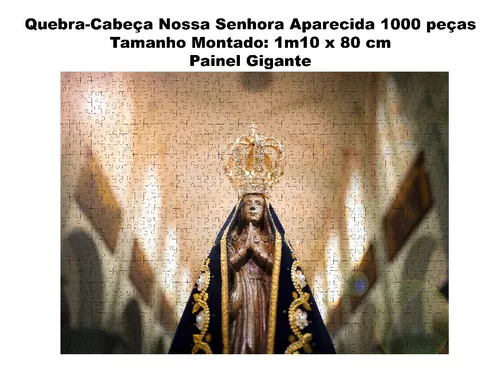 Quebra-cabeça Nossa Senhora Aparecida de 975 Peças em mdf