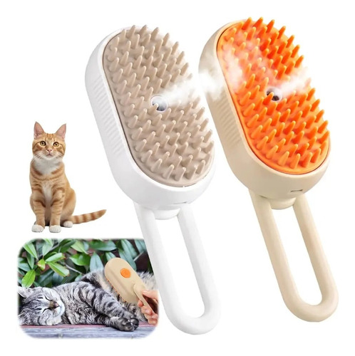 Cepillo A Vapor Con Usb Vaporizado Para Mascotas Gato Perros