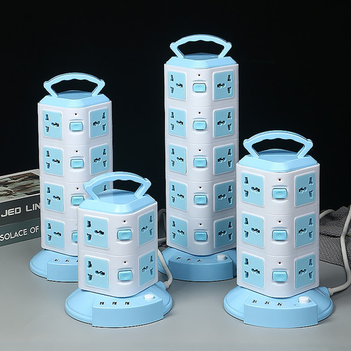 Torre Multicontacto Vertical Conectore 8 Tomas 3 Usb Socket