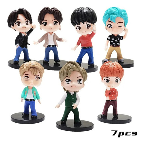 Figura De Dibujos Animados De 7 Piezas K-pop Bts Bangtan Boy