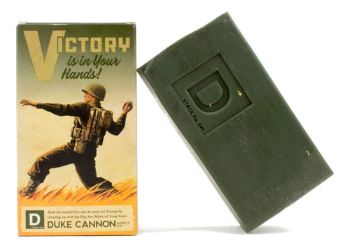 Duke Cannon Wwii Era Big Brick Of Soap Para Hombre, 10 Onzas