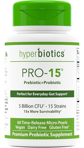 Prebiótico Hyperbiotics Pro15 - Unidad a $4382