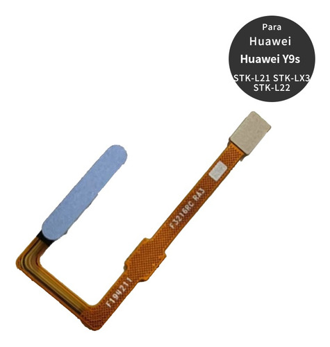 Flex Sensor De Huella Para Huawei Y9s Stk-lx3 Azul Claro