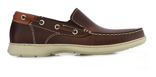 Mocasin Nautico Hombre Cuero Briganti Mocasines - Hcmo01271