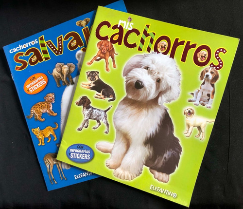 Libros Animales Cachorros Infográficos (2 Unidades)