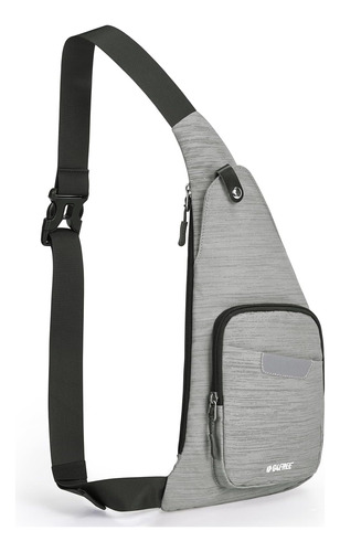 G4free Sling Bag, Bolso Bandolera Impermeable Hombres Y Gris