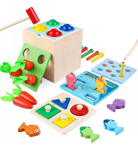 Caja De Permanencia De Objetos Montessori Habilidad Motora