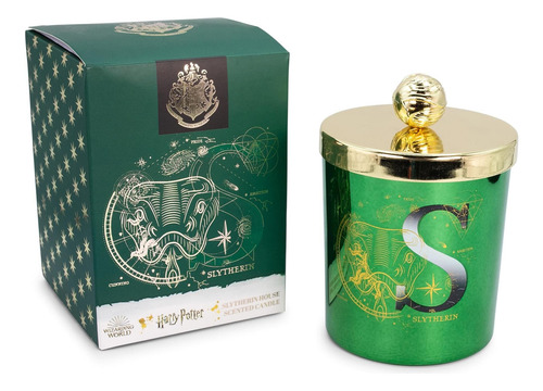 Harry Potter House Slytherin Vela De Cera De Soja Premium Co