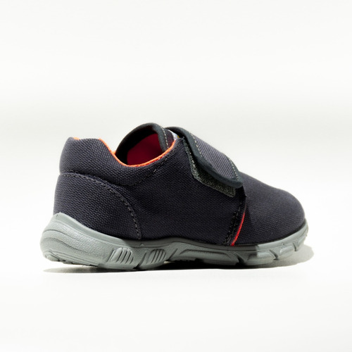 Imagen 2 de 8 de Zapatillas Niños Abrojo Toy Gris Naranj (20 A 26) Art H29gna