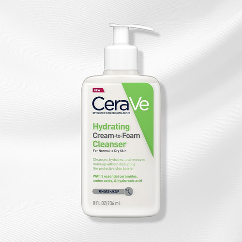 Imagen 1 de 6 de Cerave Hydrating Cream To Foam Cleanser 236ml