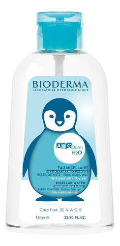 Bioderma Abcderm H2o Agua Limpiadora Para Bebés Y Niños 1lt