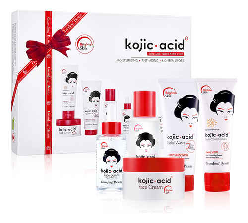 Kojic Acid Skin Care Kit Brightens And Moisturizes