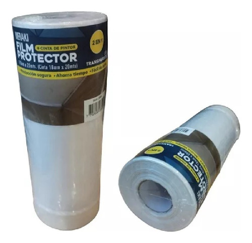 Cinta Meraki Enmascarar Con Film Protector 30 Cm X 20 Mts 