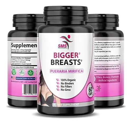 Bigger Breasts By Sms Pueraria Mirifica Suplemento 500 Mg De Flavorless | MercadoLivre