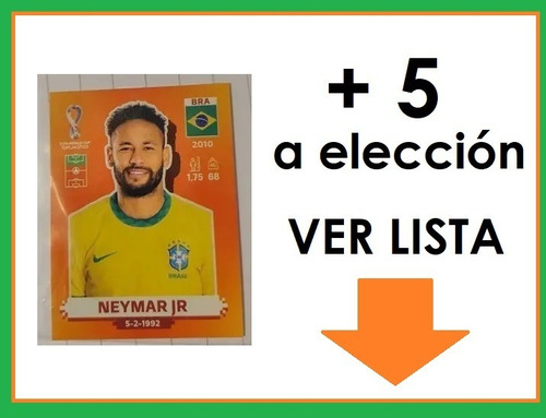 Figurita Neymar + 5 - Ver Lista 