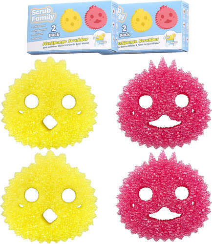 Scrub Family Funcional Sponge Scrubber Set - Daddy Mommy Dai