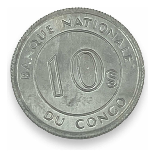 Moneda De 10 Sengi República Democrática Del Congo Africa (Usado)