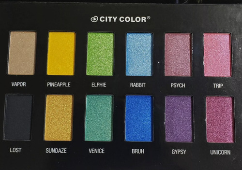 City Color ® Hypnotic Palette 12 Sombras Maquillaje Mujer