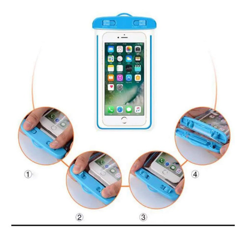 Funda impermeable Funda universal impermeable para teléfono celular - Color blanco