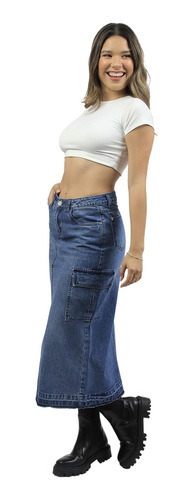 Falda Maxi  Mujer Cottons Jeans  Amanda