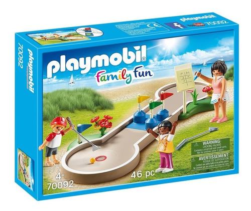 Playmobil Family Fun 70092 - Juego De Mini Golf Golfito