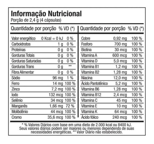 Imagem 2 de 4 de Vitaway Polivitamínico A A Z Fitoway 120 Caps *imunidade*