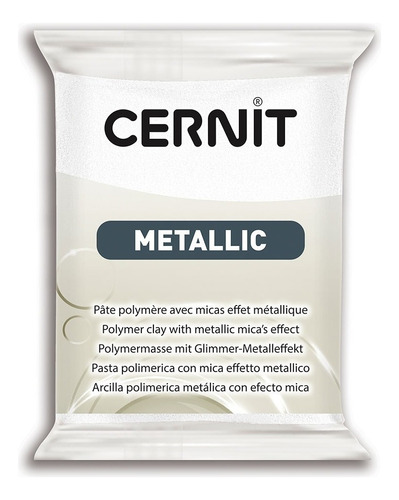 Cernit Metallic Arcilla Polimérica 56 G, Colores A Elección Color Blanco Perlado