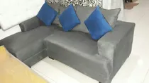 Comprar Dmuebles Remate  Black Friday Cyber Seccional Chenille Gris