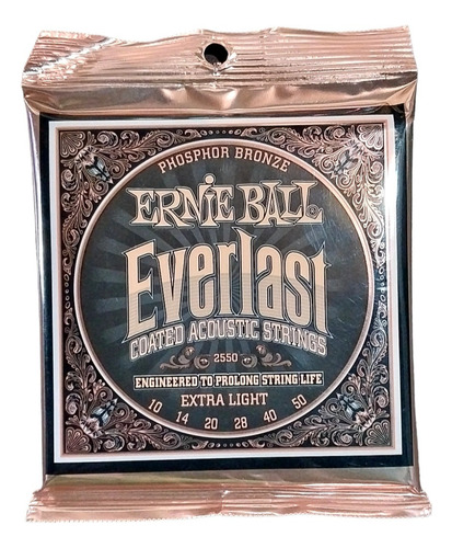 Encordado Acústica Ernie Ball Everlast 010-050 - Usa