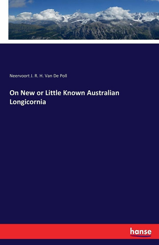 On New Or Little Known Australian Longicornia Nuevo