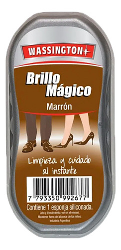 Wassington Brillo Magico Marron Limpia Zapatos Calzado