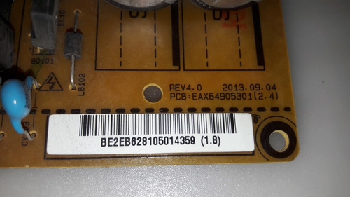 Fuente De Poder Lg 42ln549e 42ln549e-ua Eax64905301 (2.4) (Usado)