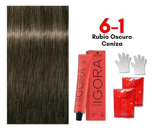 comprar Tinte Igora Royal 6-1 Rubio Oscuro Ceniza Tinte Profesional