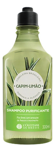  Shampoo Purificante Capim-limão 300ml L'occitane Au Brésil