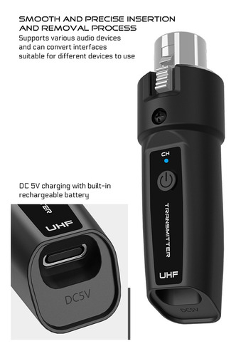 Nuevo Micrófono Inalámbrico Transmisor Y Receptor Xlr Inalám