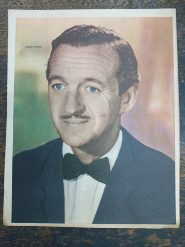 David Niven * Poster Canal Tv * 1960 *