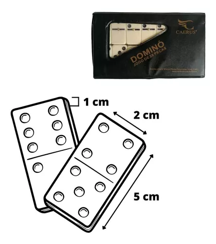 Jogo De Dominó 28 Peças Caerus