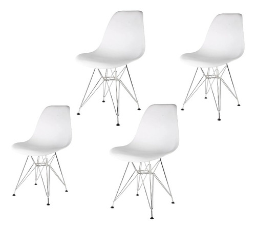 Silla Eames Eiffel De Comedor Cocina Calidad Set X4 Grupo Sl