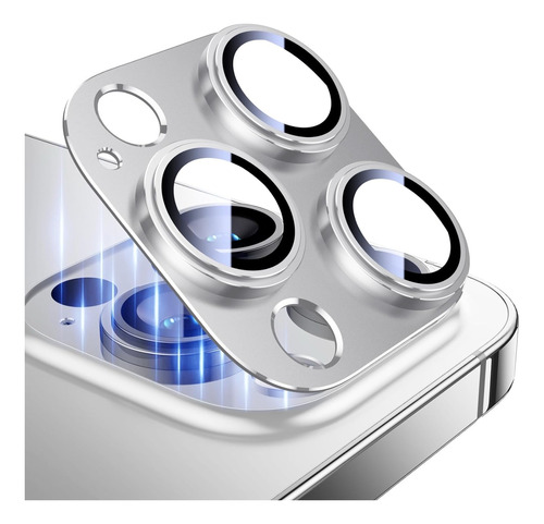 Vidro Protector Carcaza Aluminio Camara P iPhone 15 Pro Plus