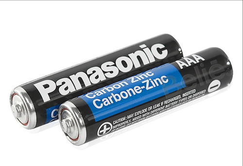 Baterías Aaa Panasonic Pilas Original Carbón Paquete 4 Pzas