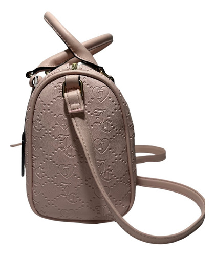 Bolsa Bandolera Juicy Couture 11jcc7kjc-hpc Diseño Liso De Poliuretano Rosa Claro Con Correa De Hombro Rosa Claro Y Herrajes Oro