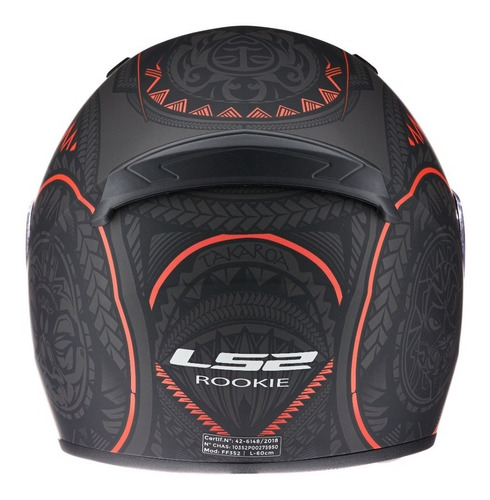 Imagen 5 de 8 de Casco Integral Moto Ls2 352 Rookie Takaroa Cuotas