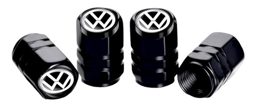 Tapon Valvula De Aire Premium Volkswagen 4pz Color Negro 