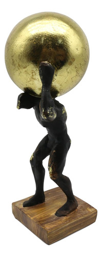Atlas Holding Up World Estatua Y Escultura, Decoración De Fi